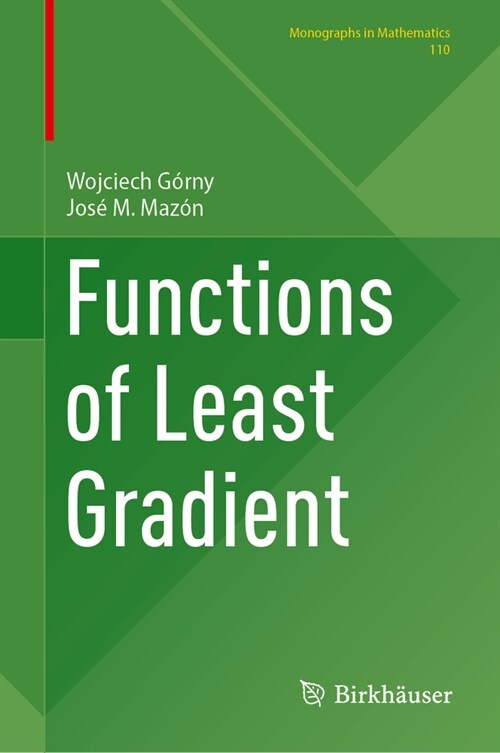 Functions of Least Gradient (Hardcover, 2024)