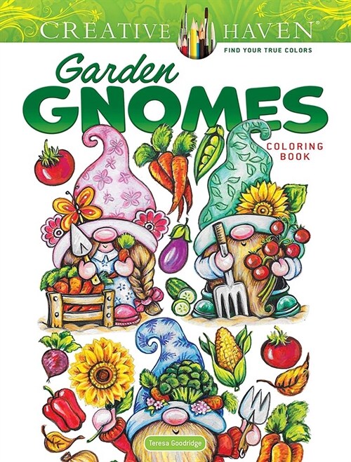 Creative Haven Garden Gnomes Coloring Book (Paperback)