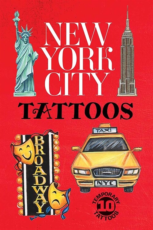 New York City: 10 Temporary Tattoos (Paperback)