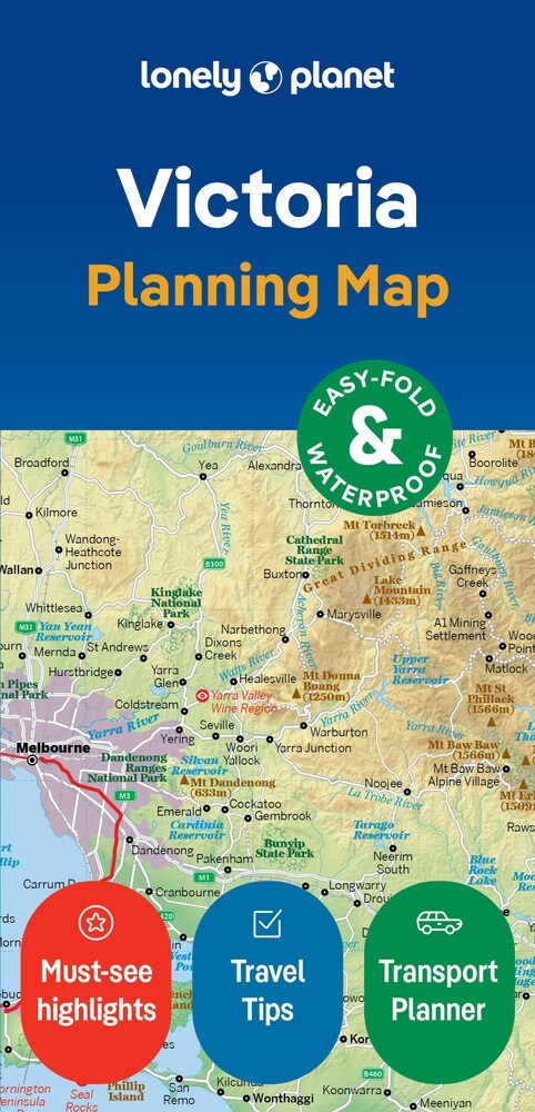 Lonely Planet Victoria Planning Map (Folded, 2)