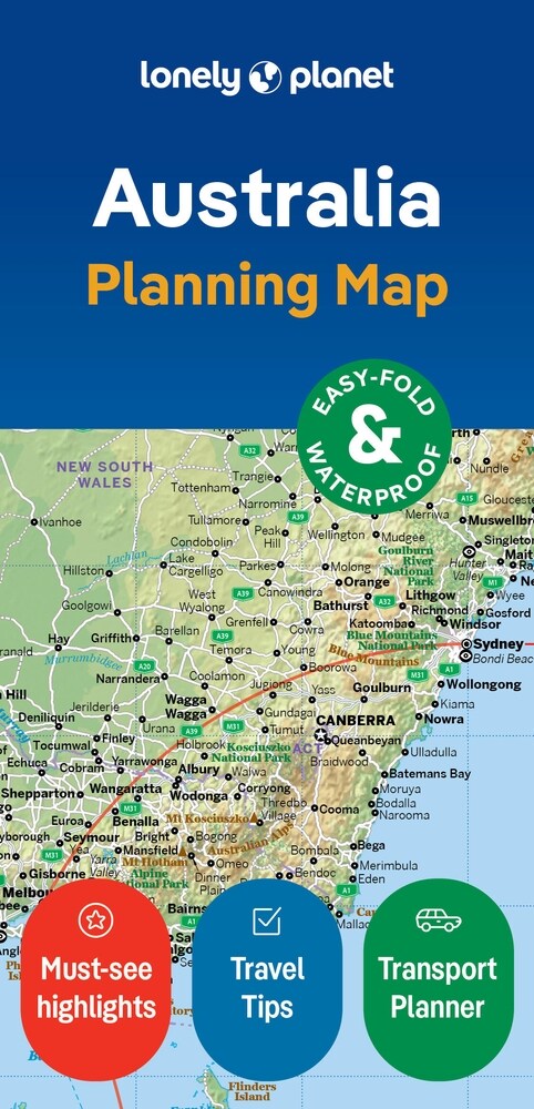 Lonely Planet Australia Planning Map (Folded, 2)