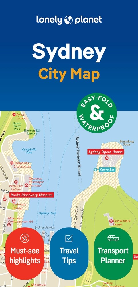 Lonely Planet Sydney City Map (Folded, 2)