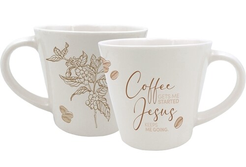 Tasse Coffee gets me started Jesus keeps me going (General Merchandise)