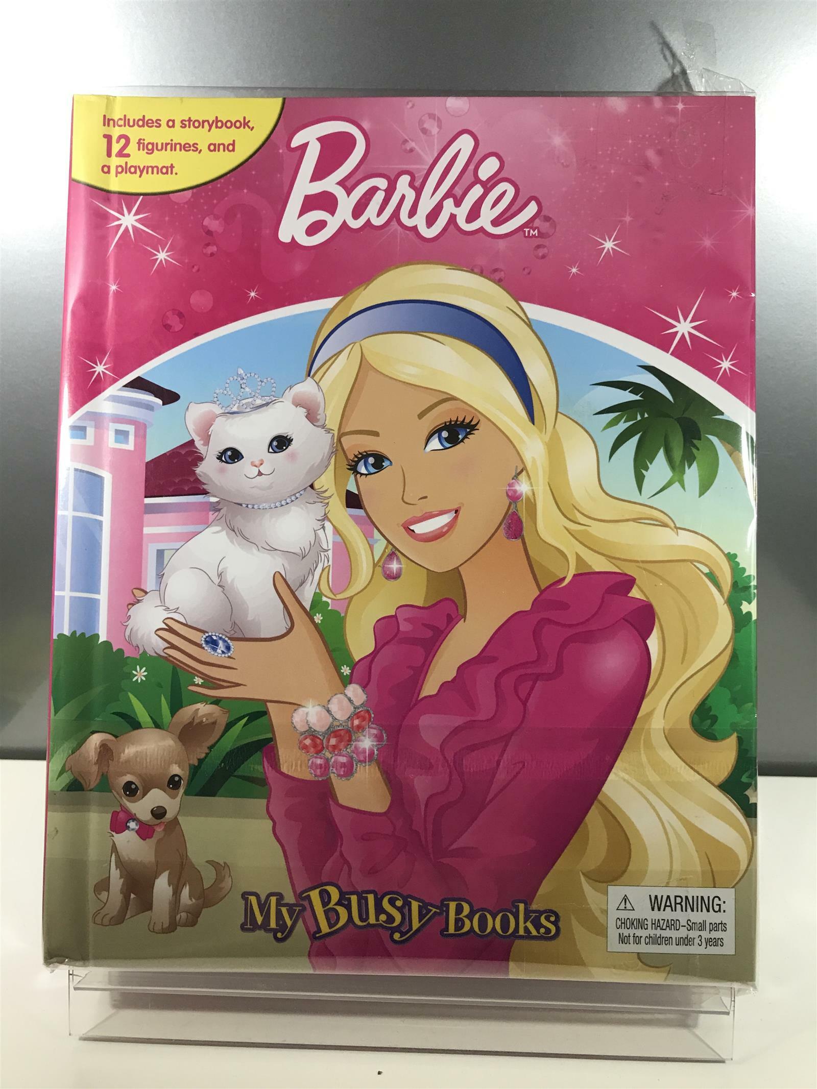 [중고] My Busy Books : Barbie (미니 피규어 12개 포함)