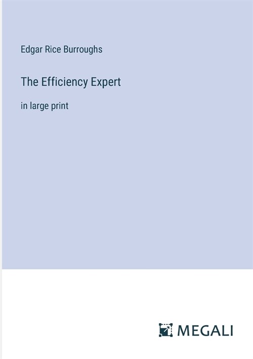 The Efficiency Expert: in large print (Paperback)