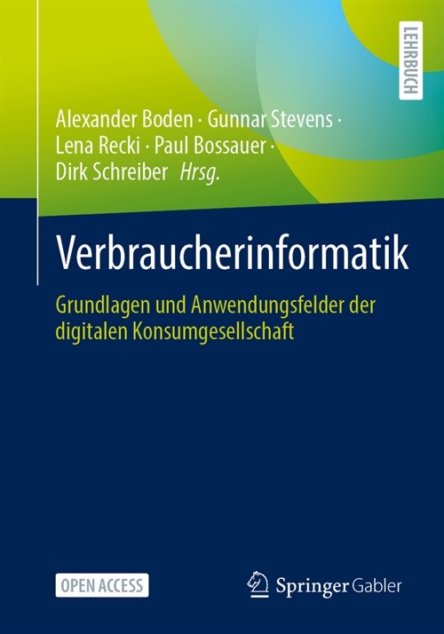 Verbraucherinformatik: Grundlagen Und Anwendungsfelder Der Digitalen Konsumgesellschaft (Paperback, 2024)