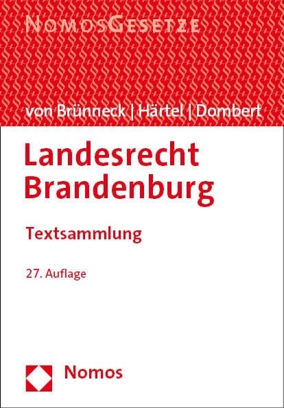 Landesrecht Brandenburg: Textsammlung (Paperback)