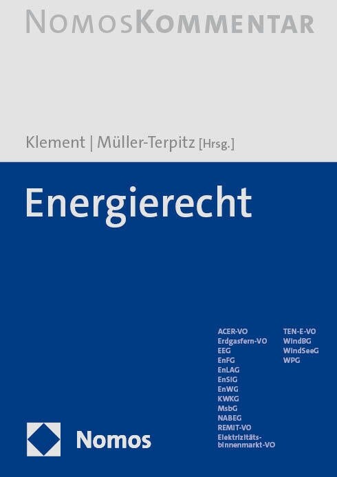 Energierecht: Das Recht Der Alternativen Energien (Hardcover)