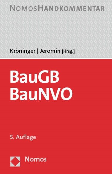 Baugesetzbuch, Baunutzungsverordnung: Baugb, Baunvo: Handkommentar (Hardcover, 5)