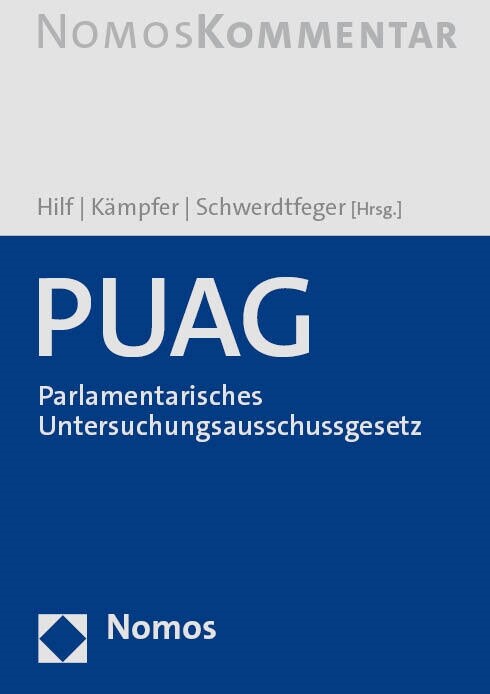 Puag - Parlamentarisches Untersuchungsausschussgesetz (Hardcover)