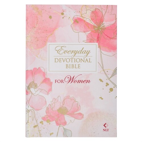 NLT Holy Bible Everyday Devotional Bible for Women New Living Translation, Pink Printed Floral (Hardcover)