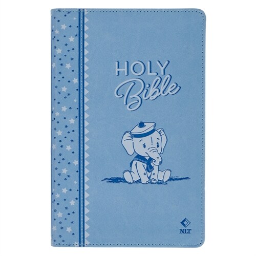NLT Keepsake Holy Bible for Baby Boys Baptism Easter, New Living Translation, Blue (Leather)