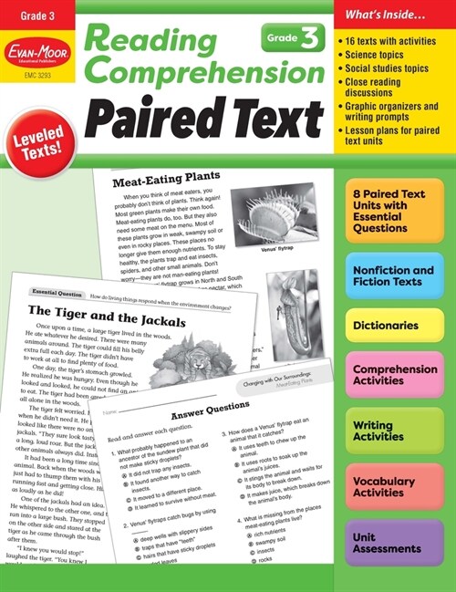 Reading Comprehension: Paired Text, Grade 3 Teacher Resource (Paperback)