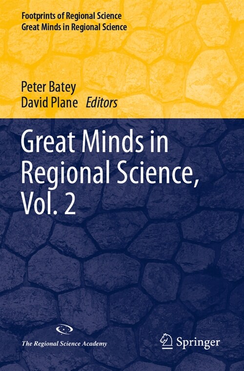 Great Minds in Regional Science, Vol. 2 (Paperback, 2023)