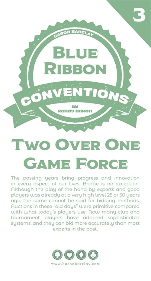 Blue Ribbon Conventions: Two Over One Game Force (Paperback)