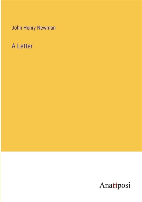A Letter (Paperback)
