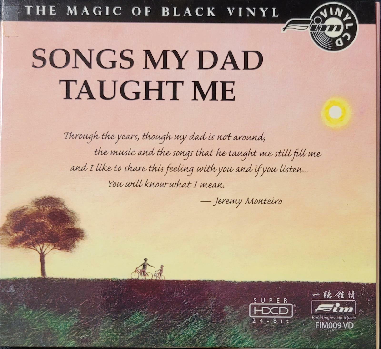 [중고] [수입] jeremy monteiro trio - Songs My Dad Taugh Me [HDCD]