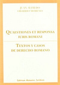 Quaestiones et responsa iuris romani (Paperback)