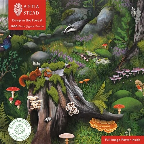 Adult Sustainable Jigsaw Puzzle Anna Stead: Deep in the Forest : 1000-pieces. Ethical, Sustainable, Earth-friendly (Jigsaw)