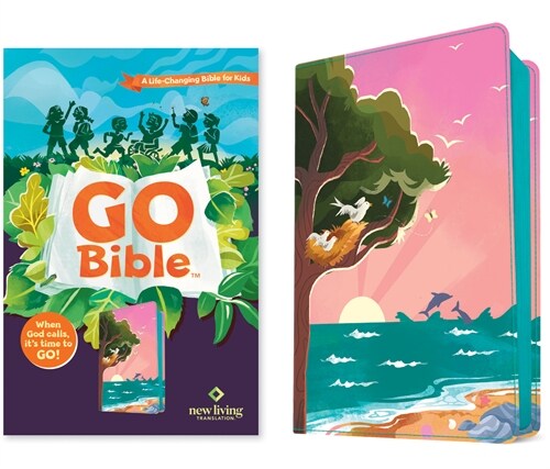 NLT Go Bible for Kids (Leatherlike, Beach Sunrise): A Life-Changing Bible for Kids (Imitation Leather)