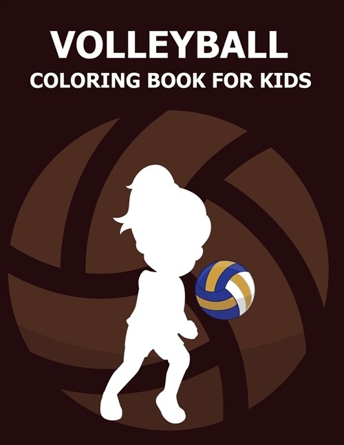 Volleyball Coloring Book For Kids (Paperback)