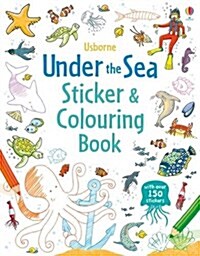Under the Sea Sticker and Colouring Book (Paperback)