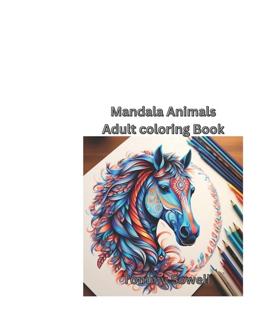 animal mandala adult coloring Book (Paperback)