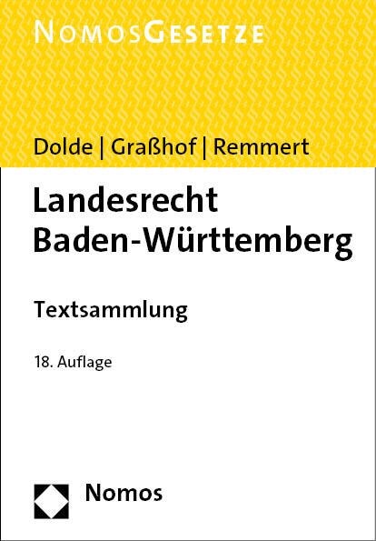 Landesrecht Baden-Wurttemberg: Textsammlung (Paperback, 18)