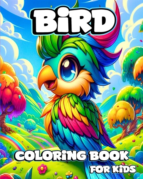 Bird Coloring Book for Kids: Unique and Easy Illustrations in Nature to Color for Bird Lovers (Paperback)