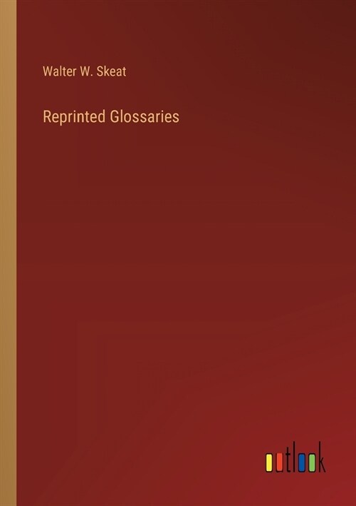 Reprinted Glossaries (Paperback)