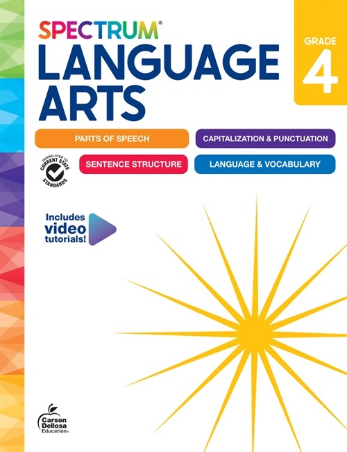 Spectrum Language Arts Workbook, Grade 4 (Paperback)