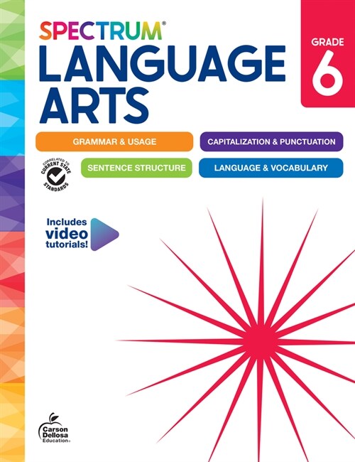 Spectrum Language Arts Workbook, Grade 6 (Paperback)