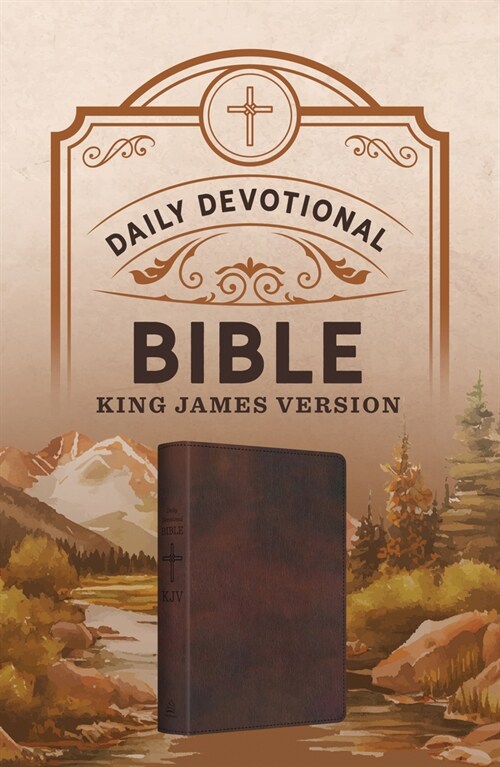 Daily Devotional Bible King James Version [Hickory Cross] (Imitation Leather)