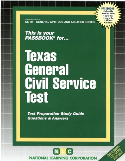 Texas General Civil Service Test (Spiral)