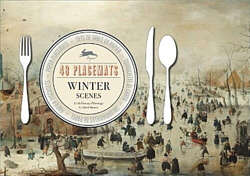 Winter Scenes: 48 Placemats: 8 X 6 Famous Paintings by Dutch Masters (Paperback)