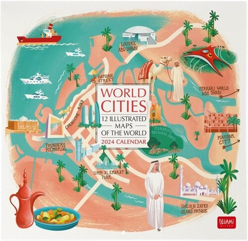 World Cities 2024 Calendar (Paperback)