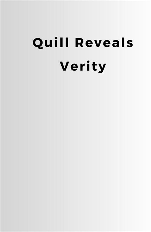 Quill Reveals Verity (Paperback)