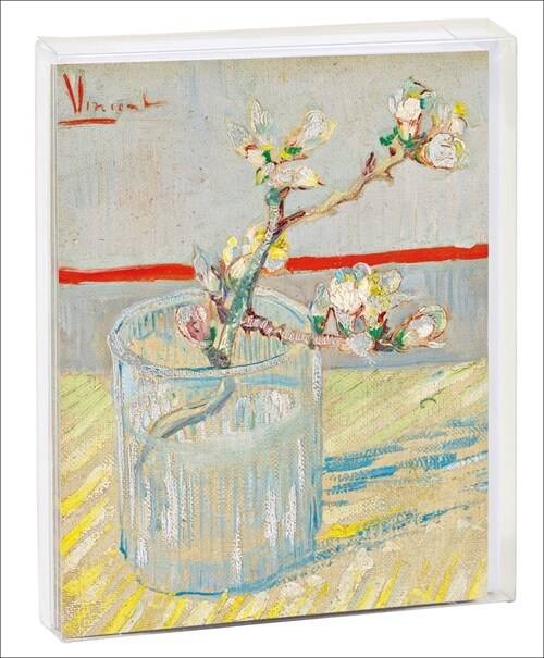 Vincent Van Gogh Notecard Set: Sprig of Flowering Almond in a Glass, Arles, 1888 (Other)