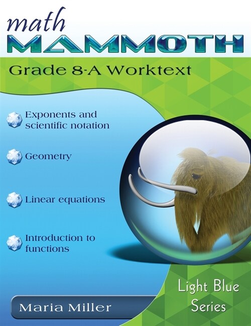 Math Mammoth Grade 8-A Worktext (Paperback)