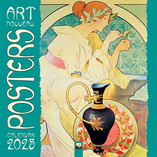 Art Nouveau Posters Wall Calendar 2025 (Art Calendar) (Calendar, New ed)