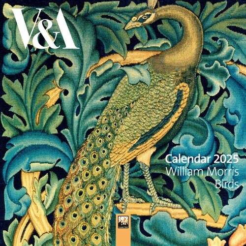 V&A: William Morris Birds Mini Wall Calendar 2025 (Art Calendar) (Calendar, New ed)