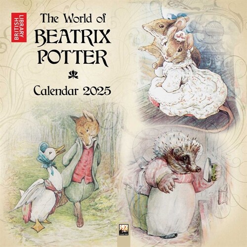 British Library: Beatrix Potter Wall Calendar 2025 (Art Calendar) (Calendar, New ed)