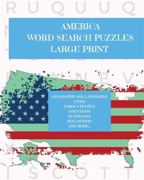 America: Puzzle Activity Book for Teens and Adults: Large Print (Paperback)