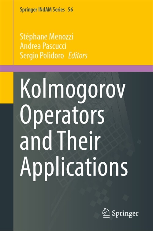 Kolmogorov Operators and Their Applications (Hardcover, 2024)