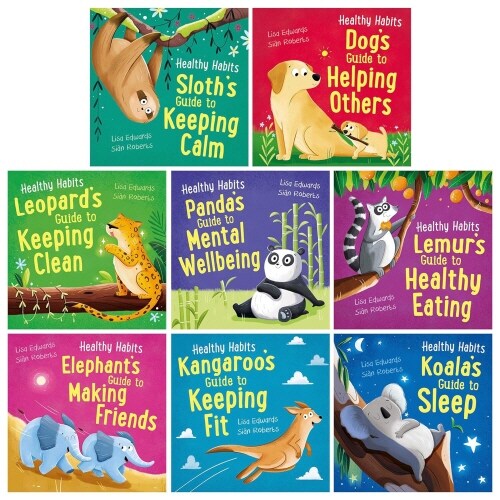 Healthy Habits Series By Lisa Edwards 8 books Collection Set - Ages 5-7 (Paperback)