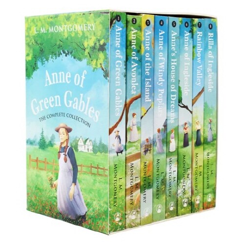 Anne Of Green Gables Series By L.M. Montgomery The Complete Collection 8 Books Set - Ages 9-14 (Paperback)