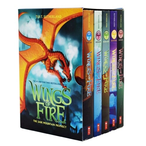 Wings of Fire The Jade Mountain Prophecy 5 Books (6-10) By Tui T. Sutherland - Ages 9-14 (Paperback)