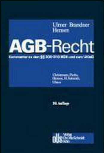 [중고] AGB - Recht Kommentar. §§ 305 - 310 BGB. Unterlassungsklagengesetz (1)