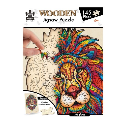 A3 Shaped Wooden Puzzle - Lion (Fantasy)