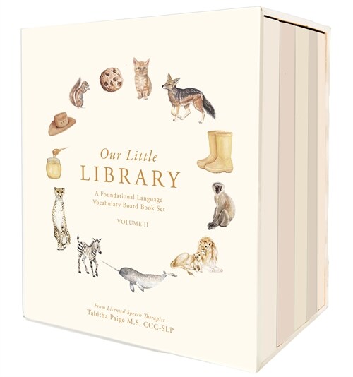 Our Little Library Vol. 2: A Foundational Language Vocabulary Board Book Set for Babies (Hardcover)